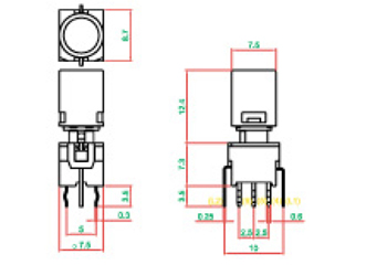 PS004-L22NPR1KAXT尺寸